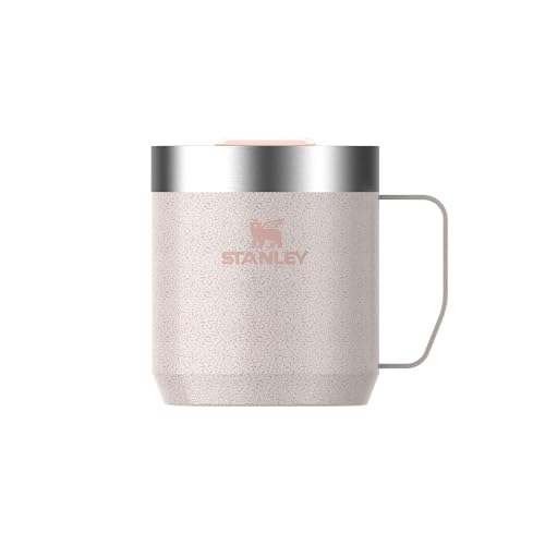 Stanley Classic Legendary Camp Mug Paslanmaz Çelik Termos Bardak, 0.35 L, Hammertone Pembe Kuvars